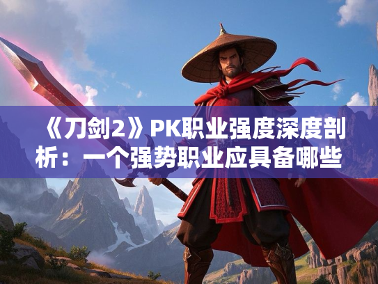 《刀剑2》PK职业强度深度剖析：一个强势职业应具备哪些关键素质？